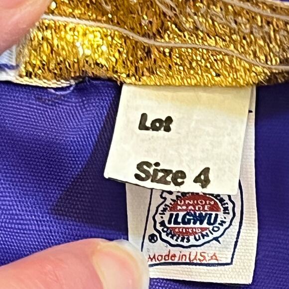 VTG 80's Michael Marcella Purple Off Shoulder Top w/Bow & Pencil Skirt Suit 4 - Picture 13 of 15